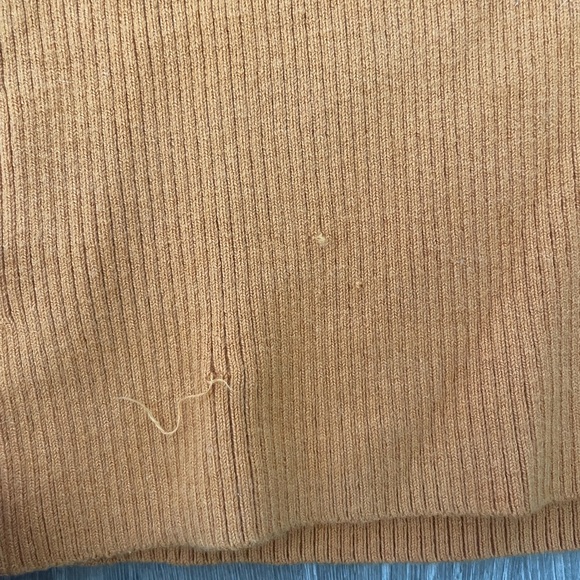 XS MADEWELL ORANGE CORSET SWEATER TANK TOP - Picture 3 of 4